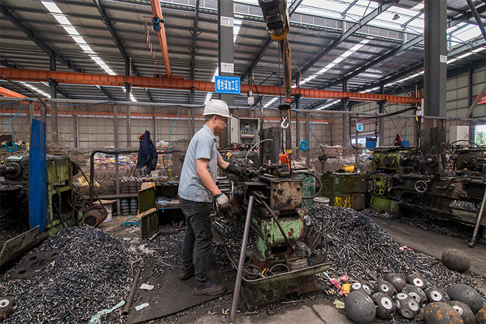 四平网架配件-螺栓球加工车间